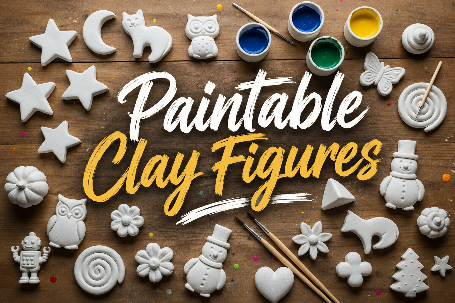 Paintable Clay Figures