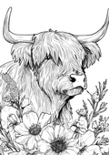 Highland Cow digital