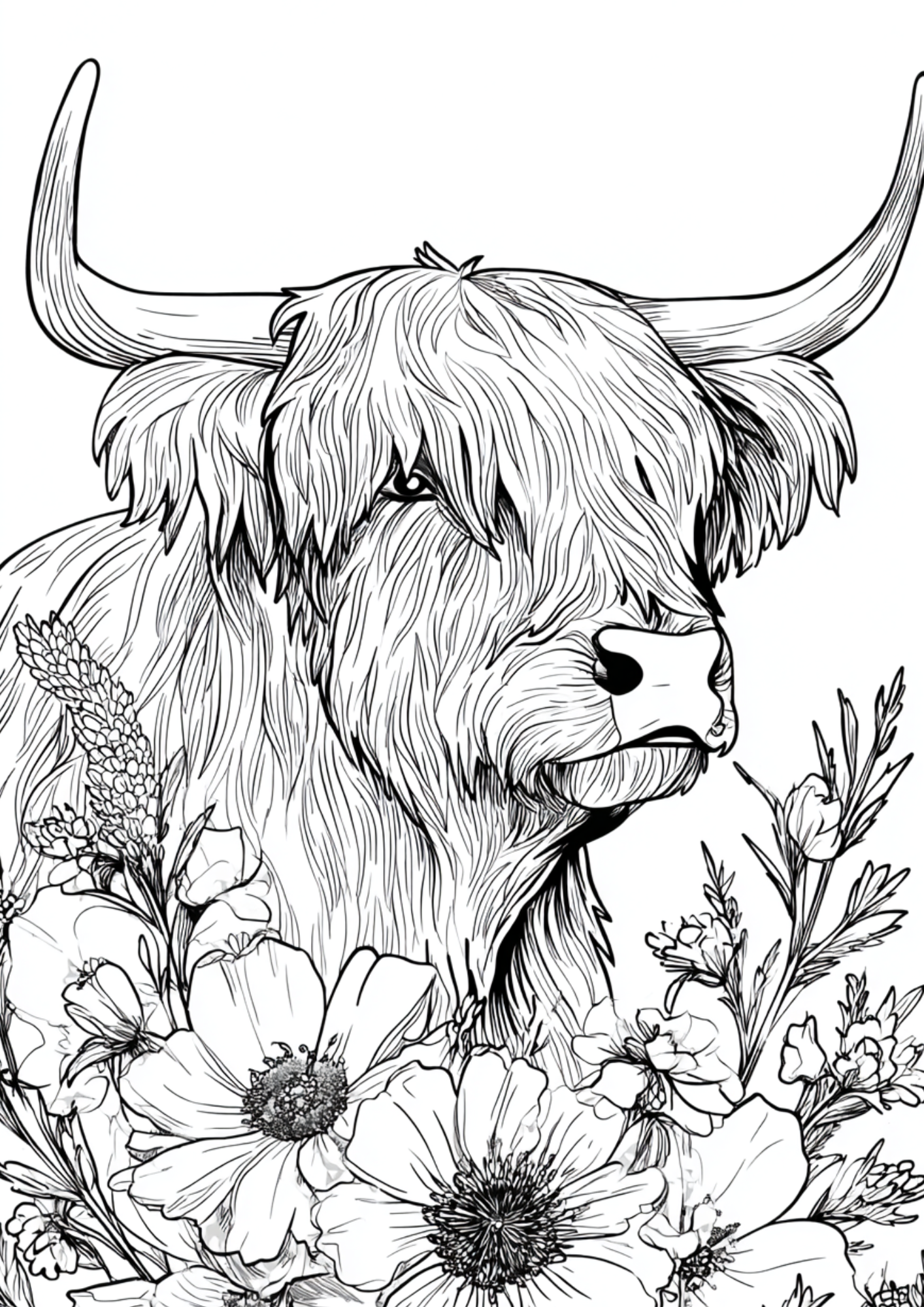 Highland Cow digital