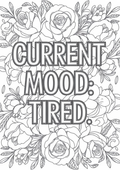Current Mood Tired Color Digital