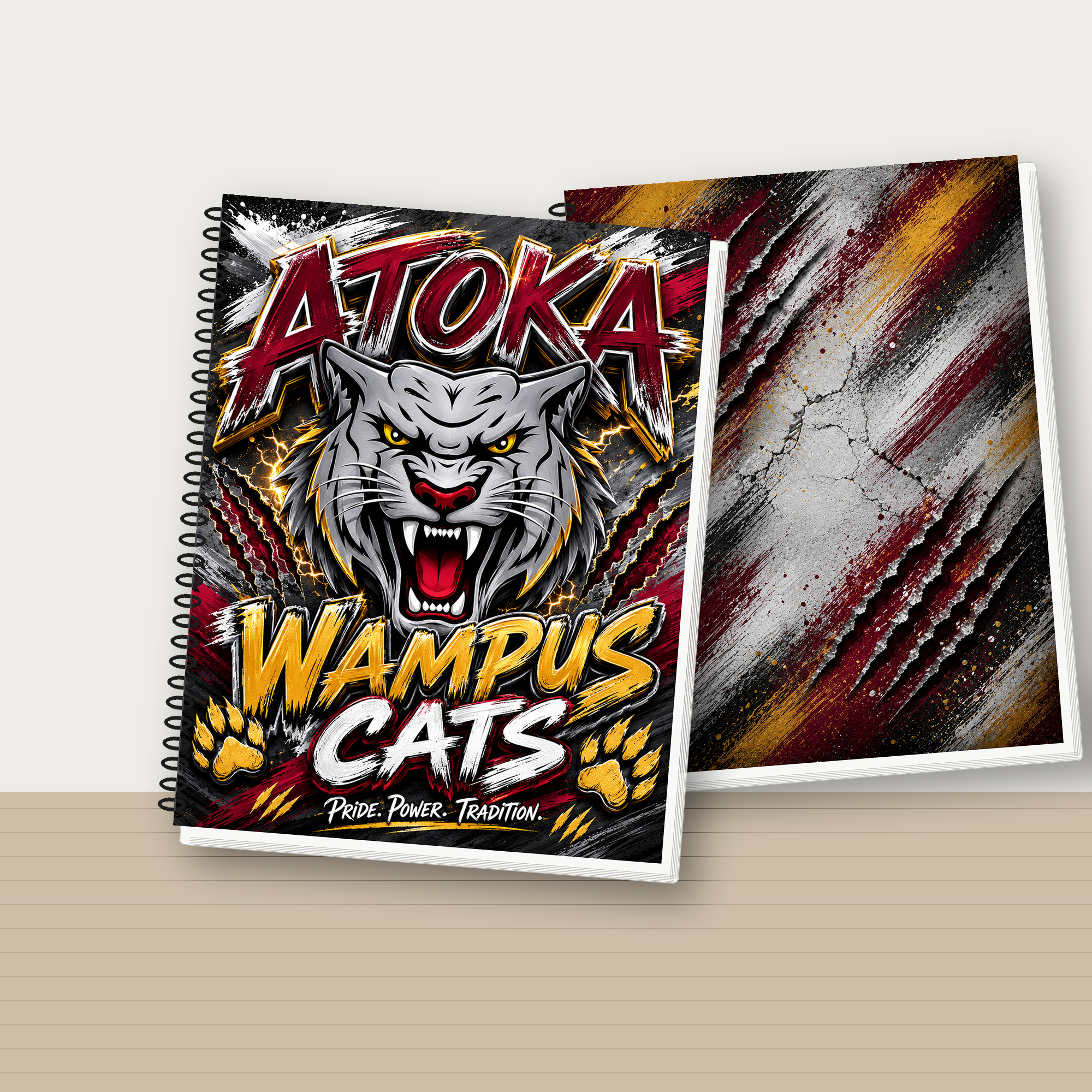 Wampus Cats Custom Notebook
