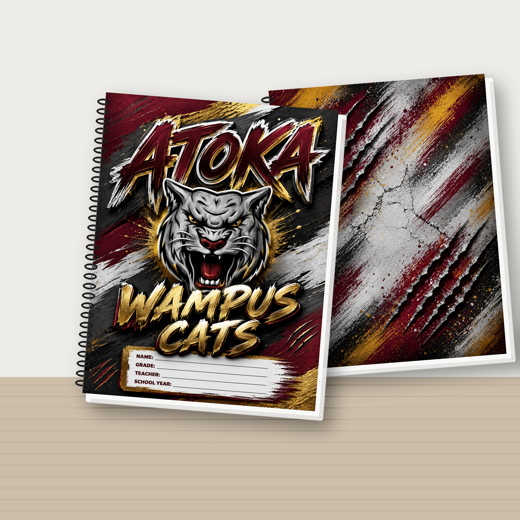 Wampus Cats Custom Notebook