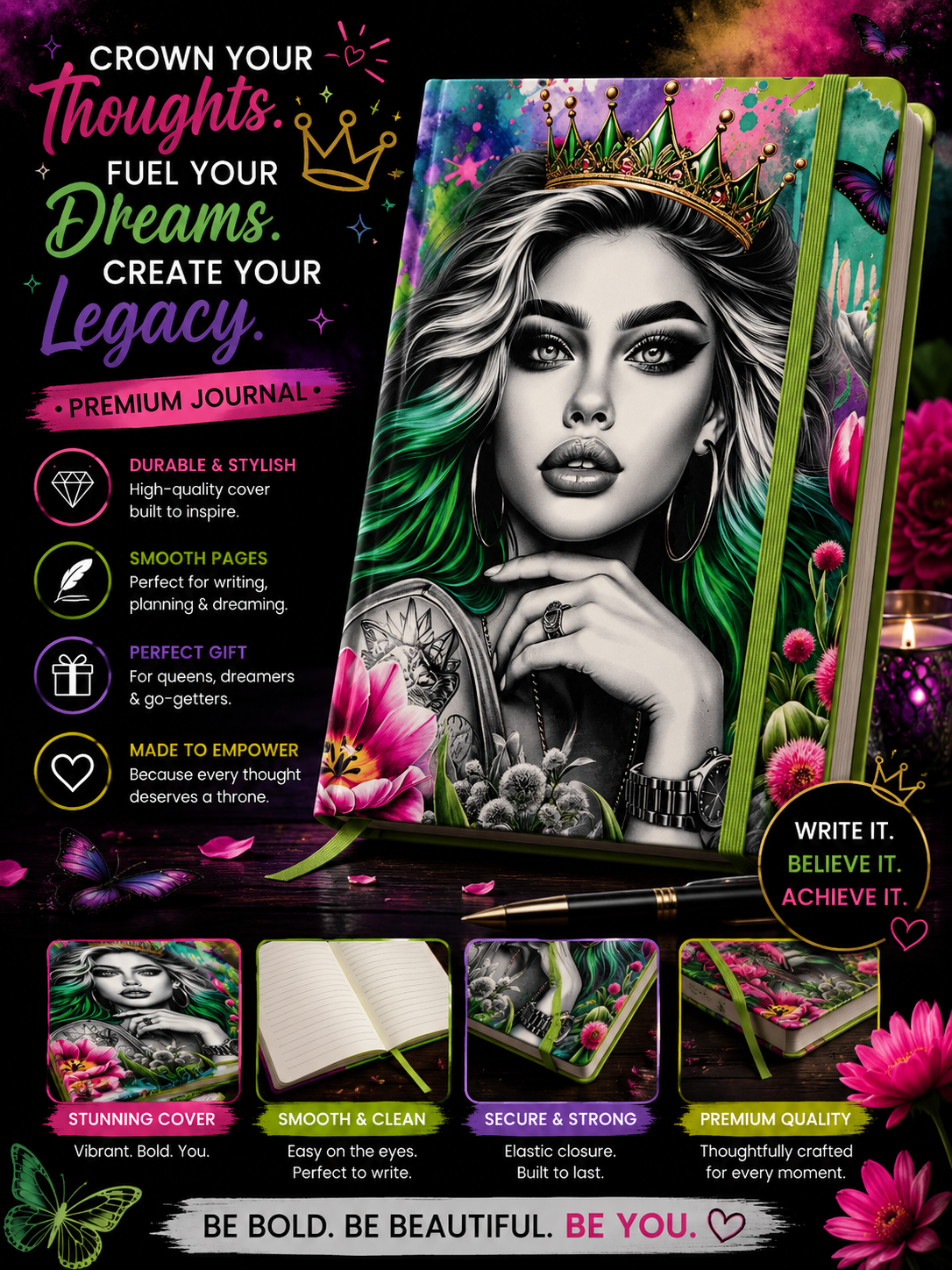 Crown Your Thoughts Premium Journal (RTS)