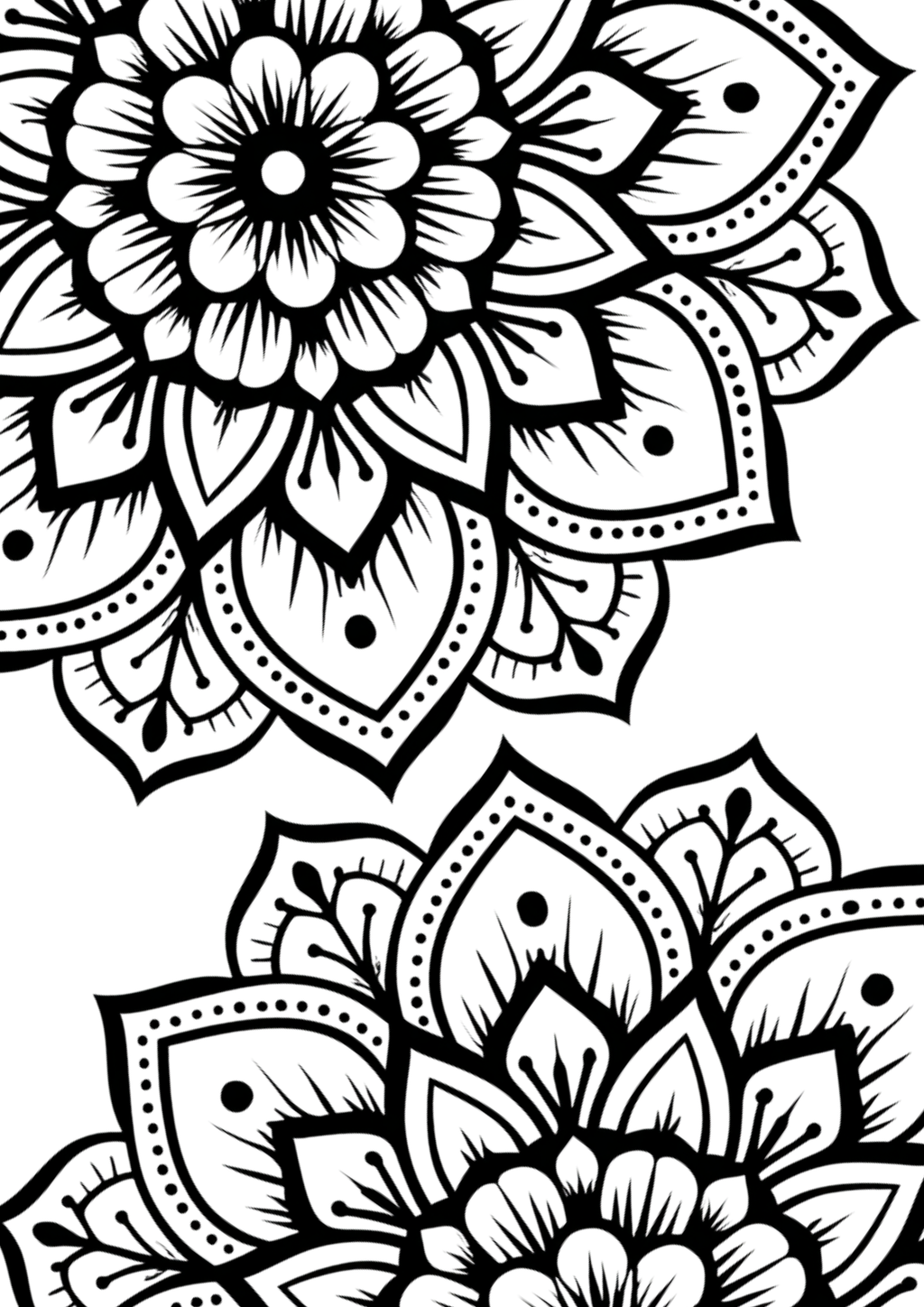 10 Printable Floral & Nature Coloring Sheets Bundle
