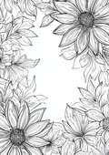 10 Printable Floral & Nature Coloring Sheets Bundle