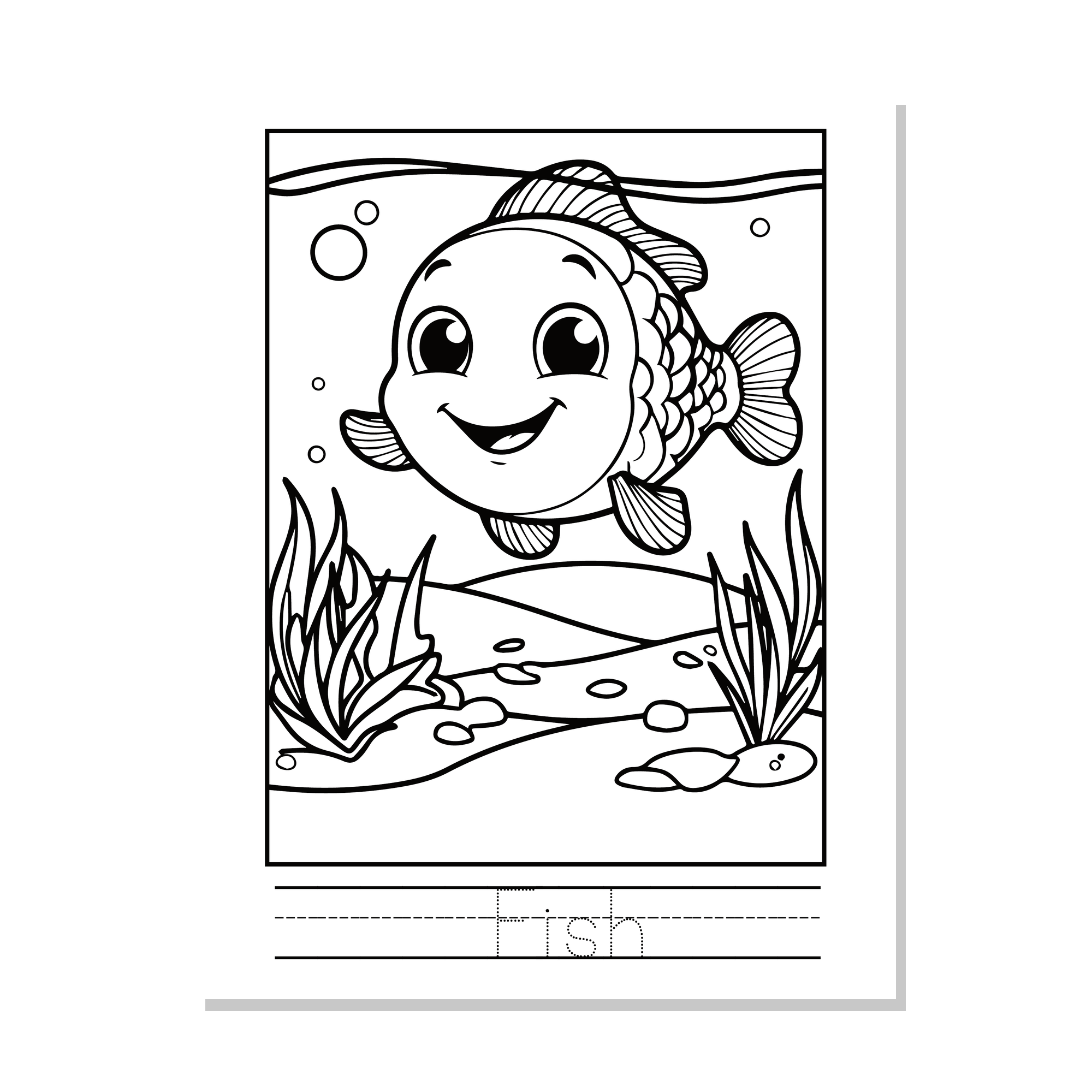 Farm Animals Coloring Booklet – Color and Trace for Kids