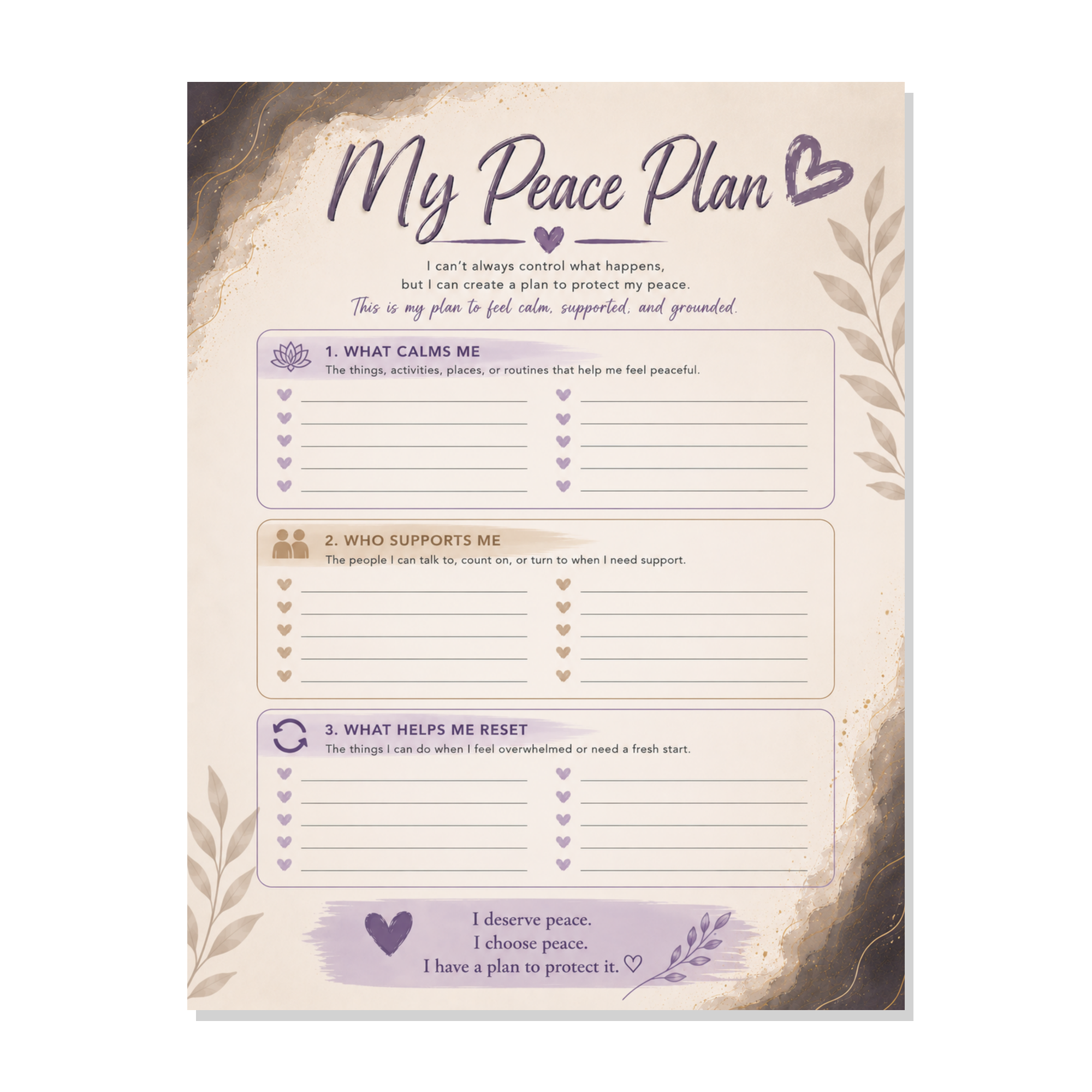This Is My Safe Place Journal