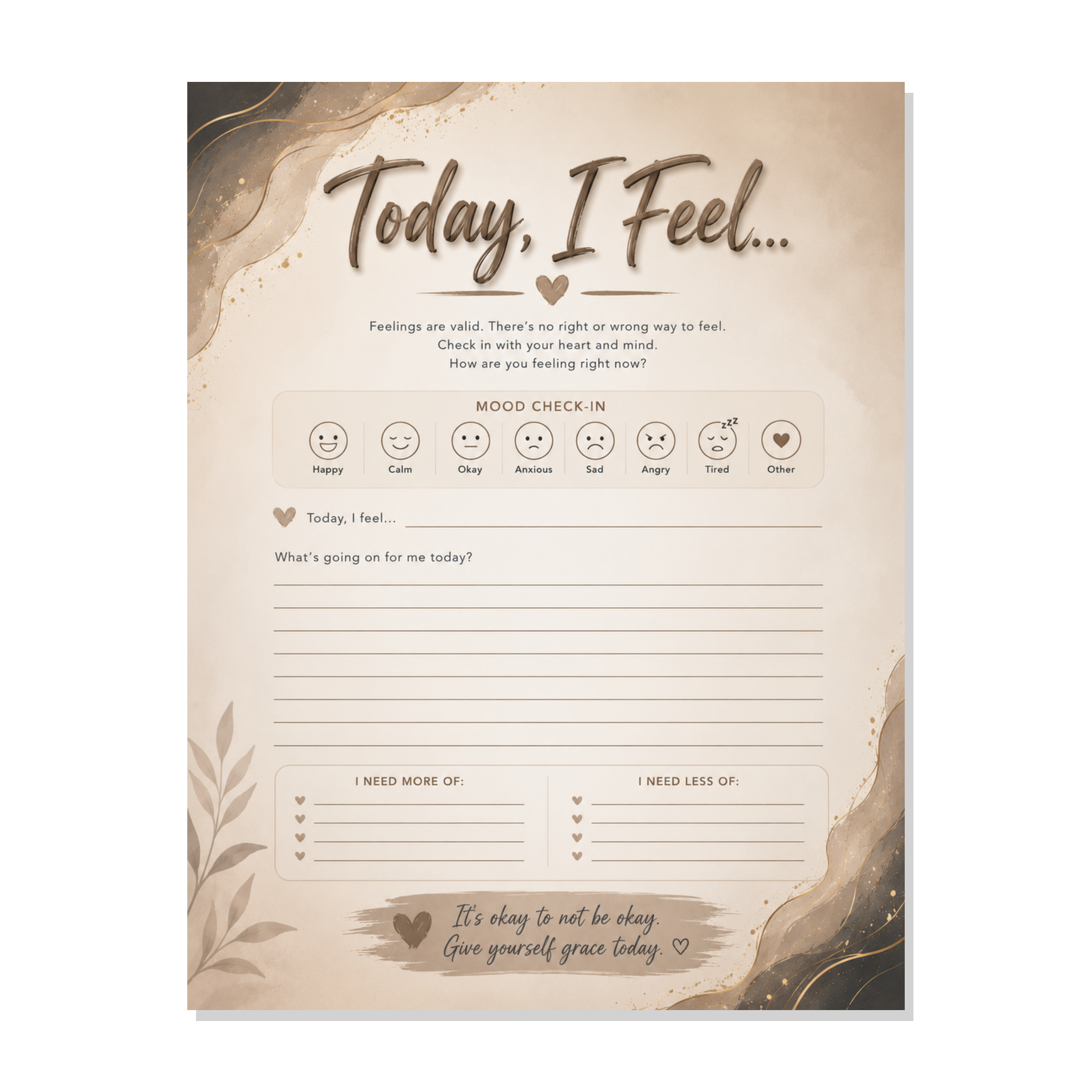 This Is My Safe Place Journal